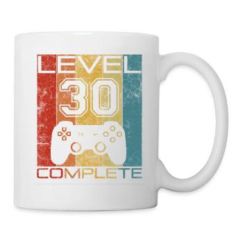 30 Birthday Gamer Niveau 30 Vintage complet - Mug blanc - blanc - Droite