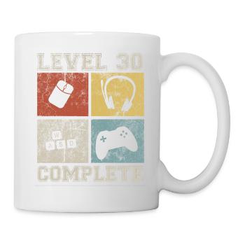 30 Birthday Gamer Level 30 complete Vintage - Mug - white - Right