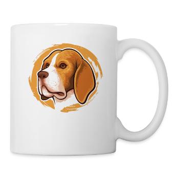 Wauwau Rüde Vierbeiner Hundebesitzer Beagle Hund - Tasse - Weiß - Rechts