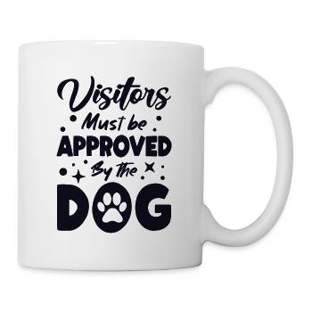 Visitors Approved By The Dog Male Four-legged Friend - Mug - white - Right