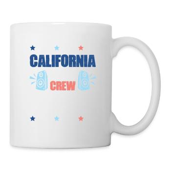 Équipe de fête en Californie - Mug blanc - blanc - Droite