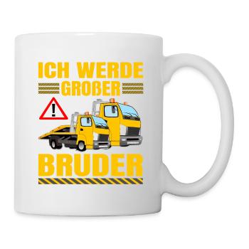 Big Brother Tow Truck Sibling Child - Mug - white - Right