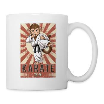 Karate - Tasse - Weiß - Rechts