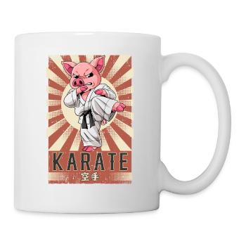 Karate - Tasse - Weiß - Rechts