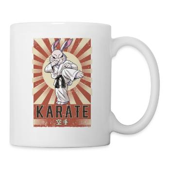 Karate - Tasse - Weiß - Rechts