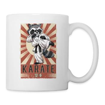 Karate - Tasse - Weiß - Rechts