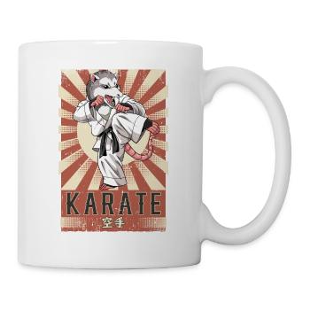 Karate - Tasse - Weiß - Rechts