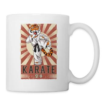 Karate - Tasse - Weiß - Rechts