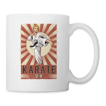 Karate - Tasse - Weiß - Rechts