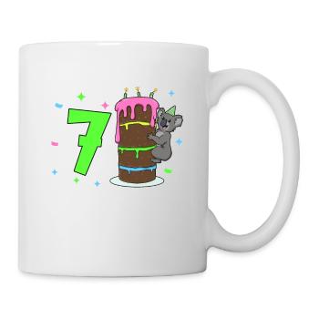 With Koala - Children's Birthday 7 Years - Mug - white - Right