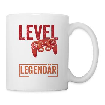 Level 10 Freigeschaltet 10.Geburtstag - Tasse - Weiß - Rechts