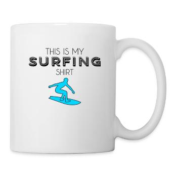 Chemise de surf - Mug blanc - blanc - Droite