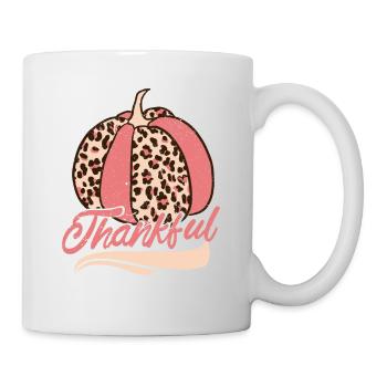 Dankbarkeit Thanksgiving Lehrer Herbst Saison - Tasse - Weiß - Rechts