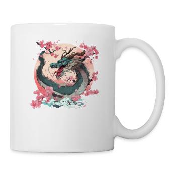 Dragon Japonais Cool Fantasy Dragon Chinois Asiatique - Mug blanc - blanc - Droite