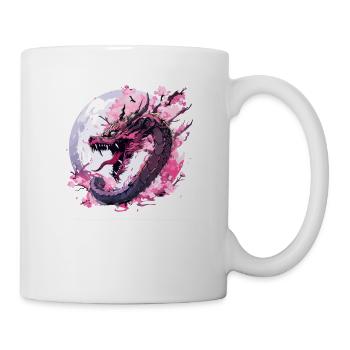 Tokyo Dragon japonais d’inspiration asiatique rétro années 80 - Mug blanc - blanc - Droite