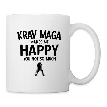Israelischer Kampfsport Krav Maga - Tasse - Weiß - Rechts