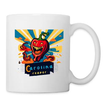 Carolina Reaper Hot Pepper Chili Head Funny Food - Mug - white - Right