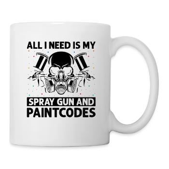 Car painter offer for coachbuilders - Mug - white - Right