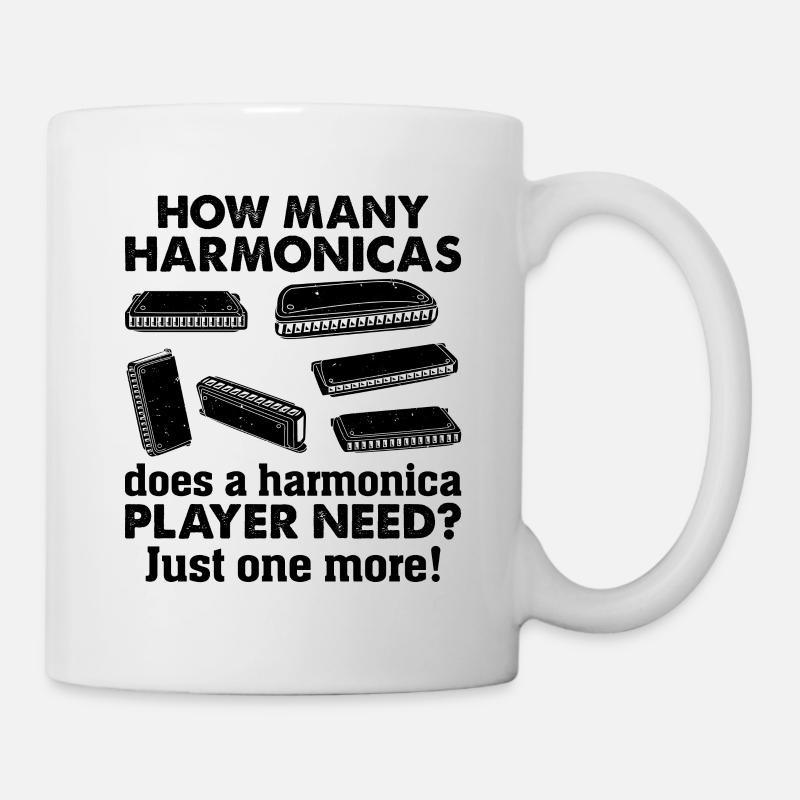 How Many Harmonicas Does A Harmonica Player Needs? - Tasse - Weiß