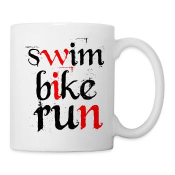 Triathlon Natation Bike Run Marathon - Mug blanc - blanc - Droite