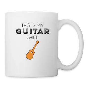 Chemise guitare - Mug blanc - blanc - Droite