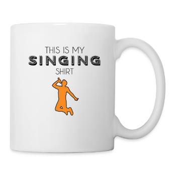 Singing shirt - Mug - white - Right
