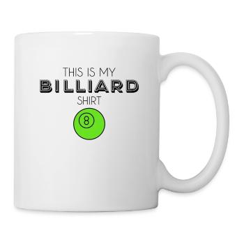 Billiard shirt - Tasse - Weiß - Rechts