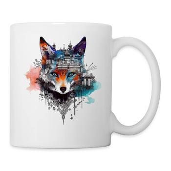 Fuchs Tierliebhaber Geschenk Wildtier Tier Motiv - Tasse - Weiß - Rechts