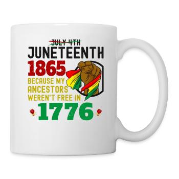 4. Juni 1865 Weil meine Vorfahren, Brown - Tasse - Weiß - Rechts