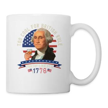4th of July George Washington - Too Cool for - Mug - white - Right