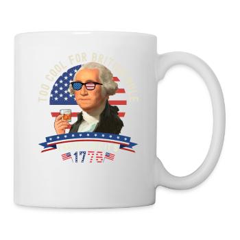 4th of July George Washington - Too Cool for - Mug - white - Right