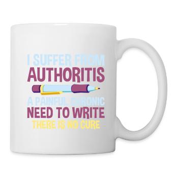 Je souffre d’autoritourne, un besoin d’écrire 2 - Mug blanc - blanc - Droite