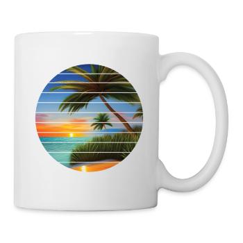 Summer Holiday Sun Palm Beach Palm Island - Mug - white - Right