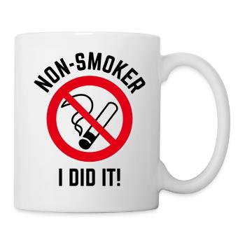 Non-Smoker – I Did It! (3C / B) - Tasse - Weiß - Rechts