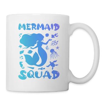 Meerjungfrauen-Trupp - Tasse - Weiß - Rechts