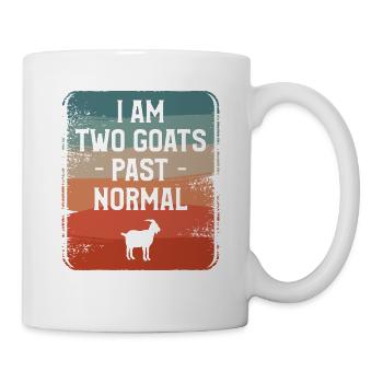 I Am Two Goats Past Normal Goat Lover - Mug - white - Right