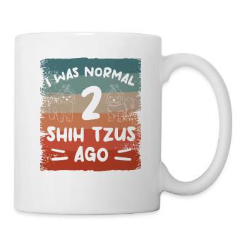 Ich war normal vor 2 shih tzus shih tzu lover - Tasse - Weiß - Rechts