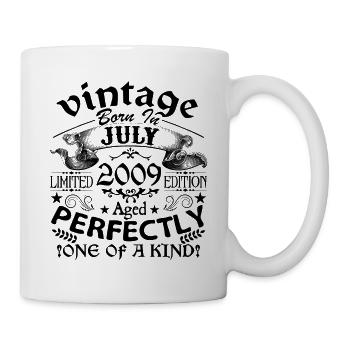 Juli 2009 | Jahrgang 2009 | geboren im Juli - Tasse - Weiß - Rechts