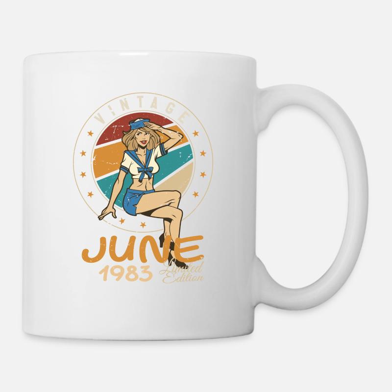 Vintage 1983 - Born In June 1983 - Tasse - Weiß