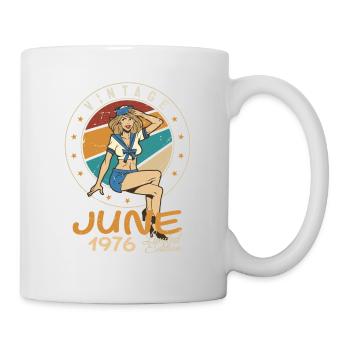 Vintage 1976 - Born In June 1976 - Mug - white - Right