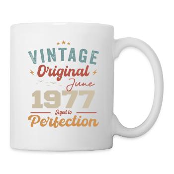 June 1977 Aged to Perfection June 1977 vintage - Mug - white - Right
