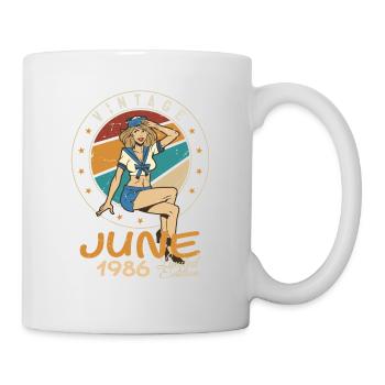 Vintage 1986 - Born In June 1986 - Mug - white - Right