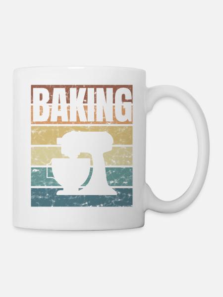Backen Therapie Backe Kuchen Chefkoch - Tasse - Weiß
