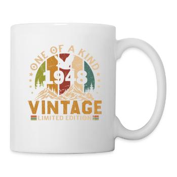 Jahrgang 1948 Geburtstagsgeschenk 1948 - Tasse - Weiß - Rechts
