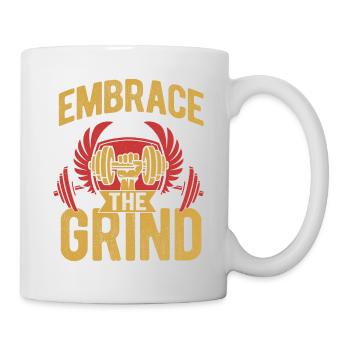 Adoptez le Grind Workout Haltérophilie - Mug blanc - blanc - Droite
