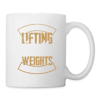 If I Die While Lifting Weights Weight Lifting Trai - Mug - white - Right