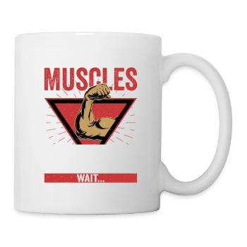 Installing Muscles Please Wait... Training Weight - Tasse - Weiß - Rechts
