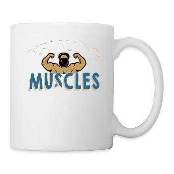 Installing Muscles Please Wait... Weight Lifting T - Mug - white - Right