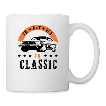 Muscle Cars Classic Retro Hotrod Oldtimer - Mug blanc - blanc - Droite
