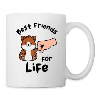 Hamster Best Friends for Life Cavy Rodent Pet - Mug - white - Right